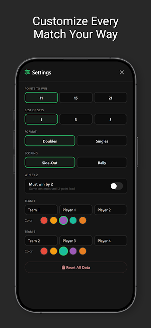 Pickleball Score Tracker Screenshot 1