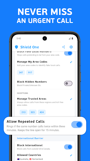 Shield One: Spam Call Blocker Screenshot 3