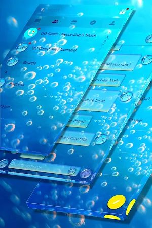 Water Bubbles SMS Theme screenshot 5