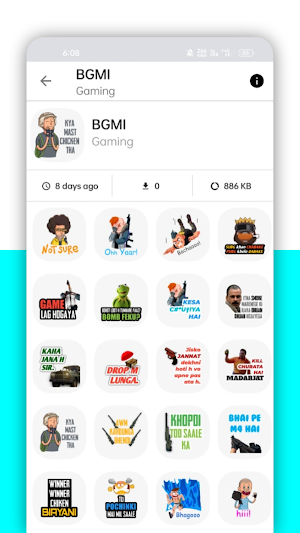 Hindi stickers for Whatsapp Screenshot 3