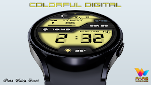 Colorful Digital Watch Face Screenshot 3