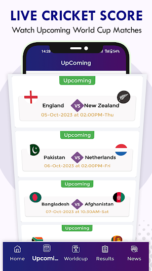 Live Cricket TV : Streaming HD Screenshot 1
