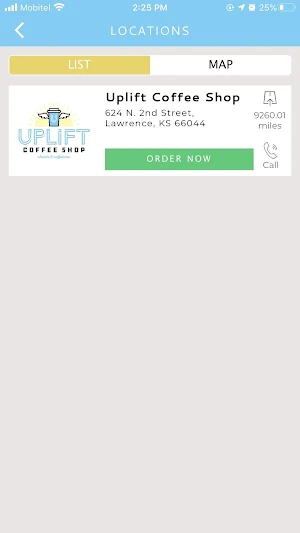 Uplift Coffee Shop Screenshot 1