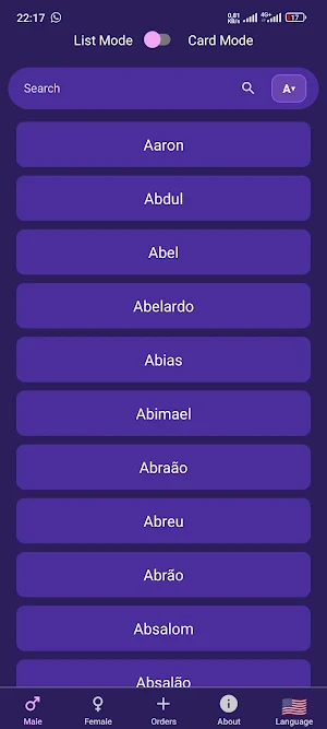 Dictionary of Names Screenshot 2
