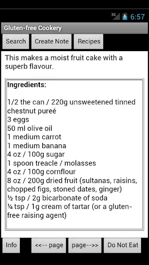 Gluten-free Cookery Screenshot 0