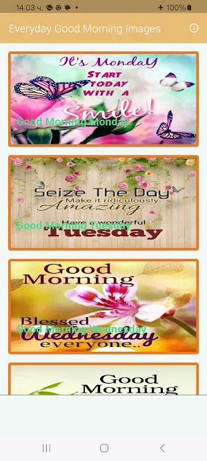 Everyday Good Morning Images Screenshot 0