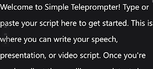 Simple Teleprompter Screenshot 0