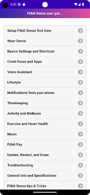 User Guide for Fitbit Sense Screenshot 2