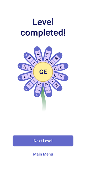 Flowers Power - Word Puzzle Screenshot 2