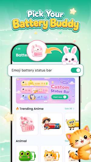 Emoji Battery: Status Bar Screenshot 0