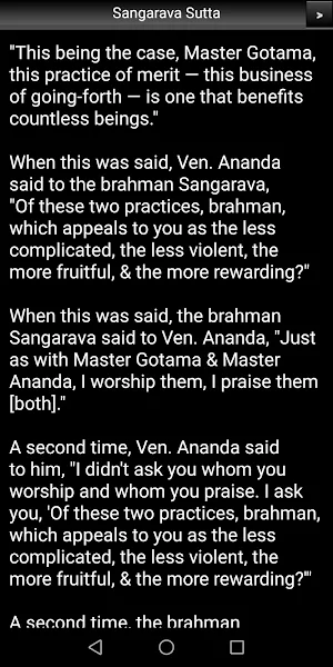 Sangarava Sutta - Buddhism Screenshot 2