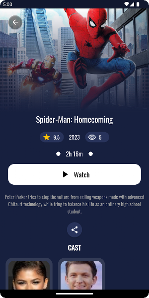 Movikat - Flutter UI Screenshot 2