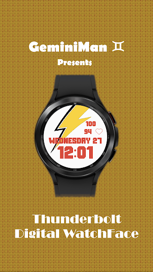 Thunderbolt Digital Watchface Screenshot 0