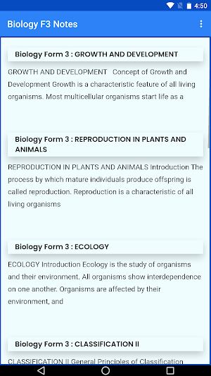 Biology Form 3 notes screenshot 1
