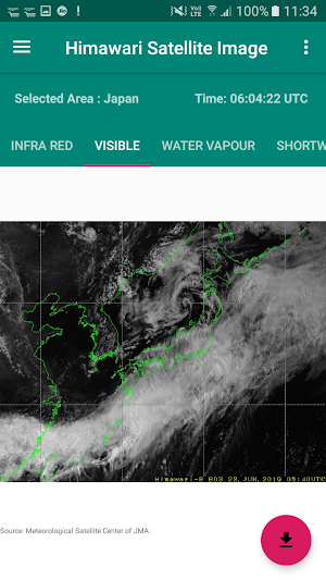 Live Himawari Satellite Image Screenshot 3