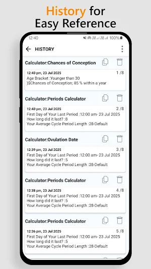 Period & Ovulation Calculator Screenshot 3