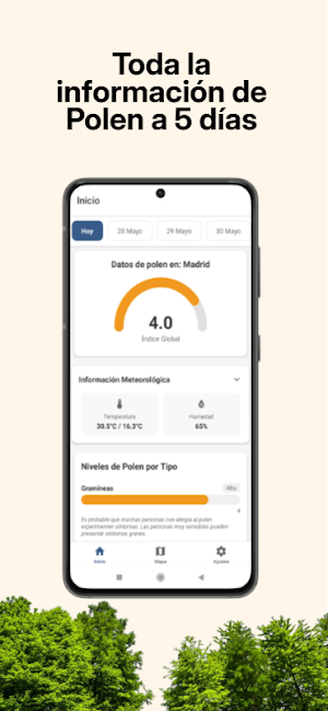Pollen info and alert Screenshot 0