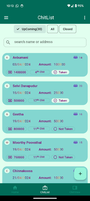 Chit App Screenshot 1