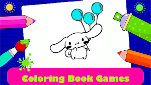 Cinnamoroll : Coloring Book Screenshot 1