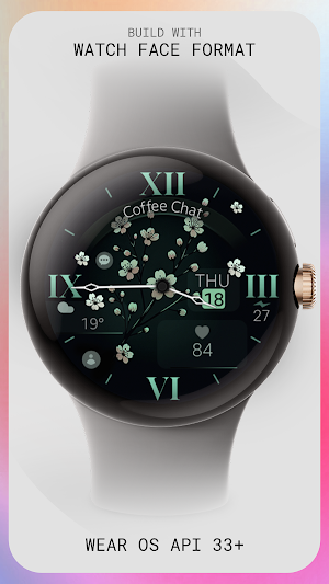 Classic Flowers watch face Screenshot 3