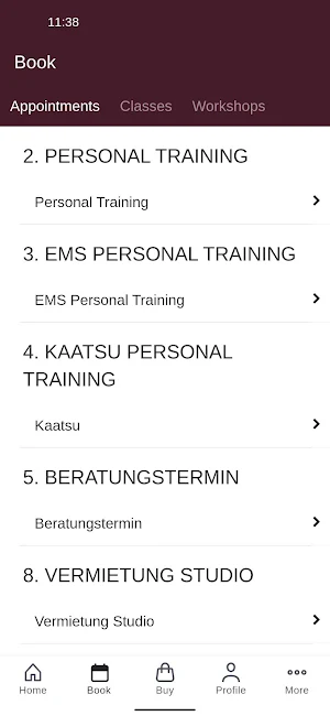 MYPG WORKOUT Screenshot 1