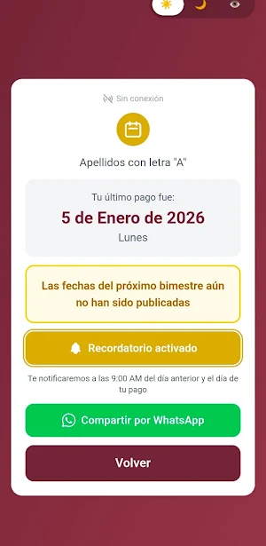 Calendário del Bienestar Screenshot 3