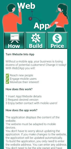 Web2App - Web to App Converter Screenshot 2