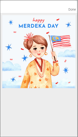 Malaysia Merdeka Day E-Cards Screenshot 1