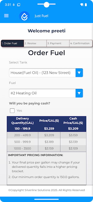 JustFuel.com Screenshot 1