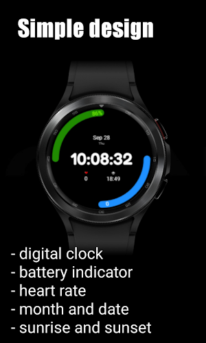 Simple Digital Watch Face Screenshot 2