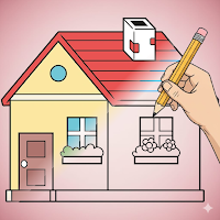 Draw House Step by Step