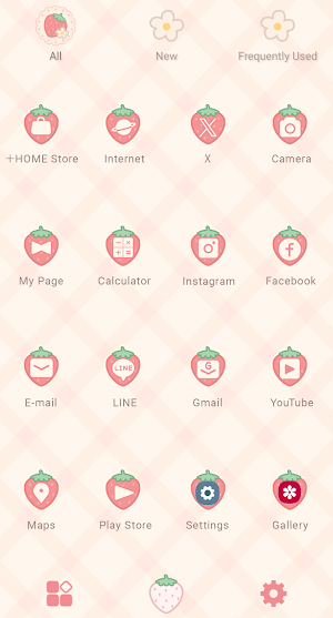 Pastel Gingham & Strawberries Screenshot 2