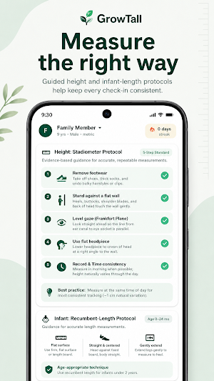 GrowTall: Height Tracker Screenshot 2