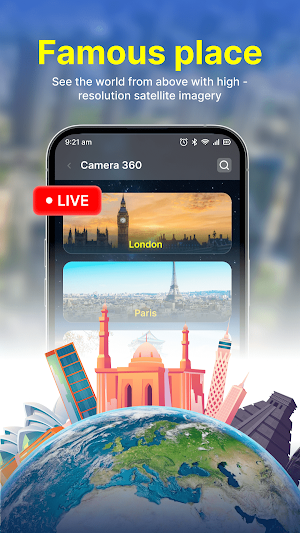 Live Cam Earth Map - GPS Cam Screenshot 2