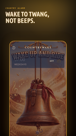 CountryWake - Alarm Clock Screenshot 1