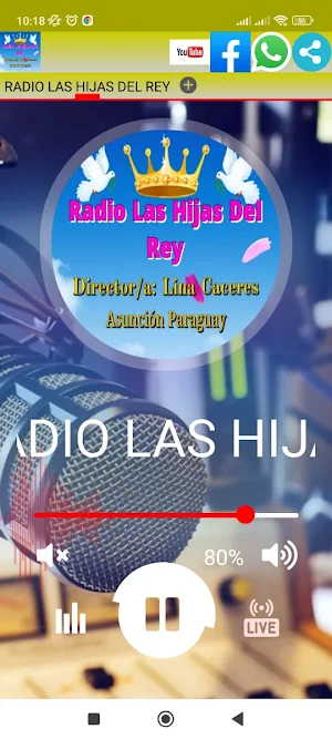 Hijas del Rey Radio On Line Screenshot 1