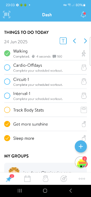 MossMuscle Health and Fitness Screenshot 1