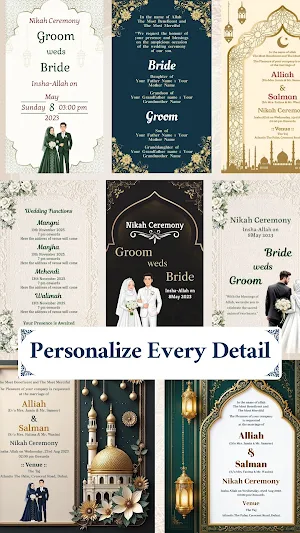 Muslim Wedding Invitation Screenshot 2