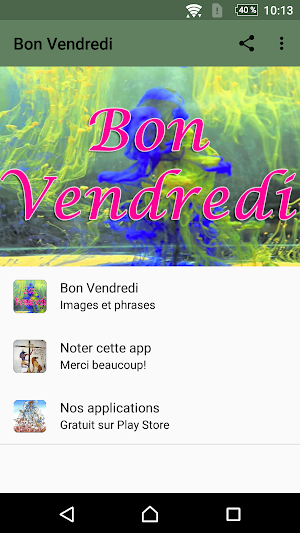 Bon Vendredi - Images et phrases Screenshot 0