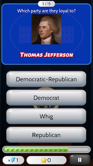 Presidents Quizzer Screenshot 2