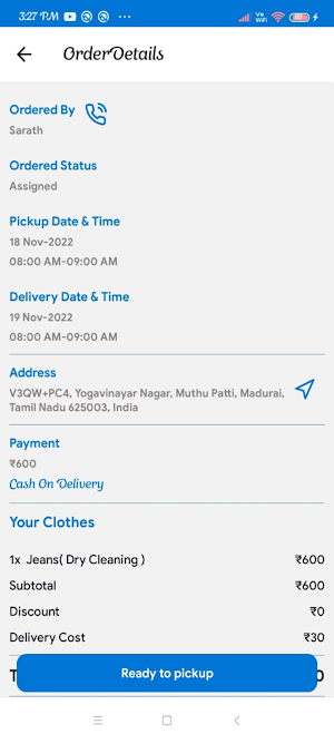 Rith laundry Partner Screenshot 2