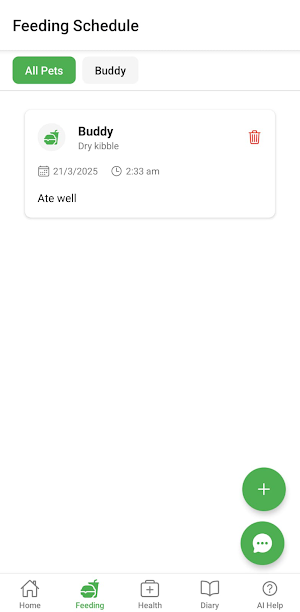 PawCare Tracker Screenshot 2