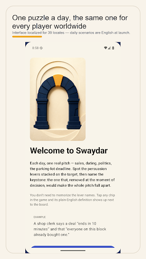 Swaydar: Daily Influence Game Screenshot 0