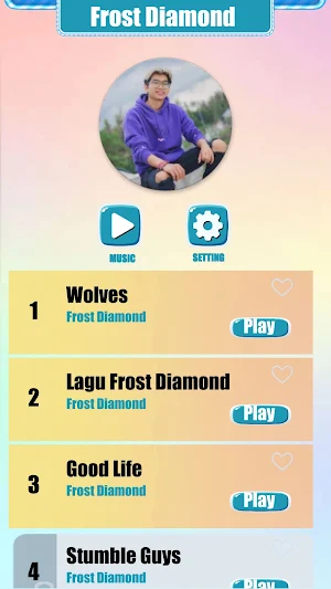 Frost Diamond Music Tiles Game Screenshot 0