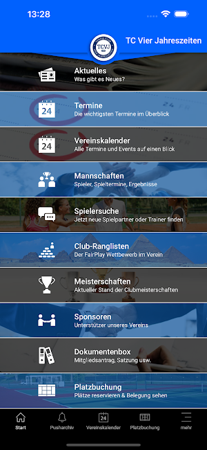 TC Vier Jahreszeiten e.V. Screenshot 0