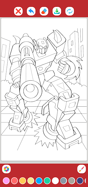 Robot Coloring Book Screenshot 3