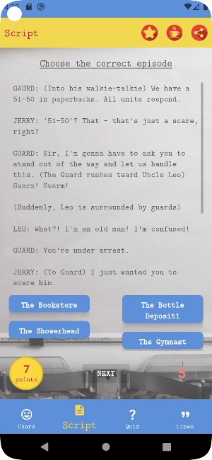 Seinfun - Seinfeld Trivia App Screenshot 2