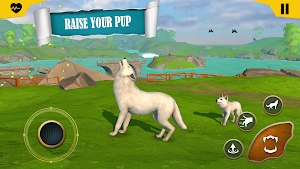Wild Wolf Sim: Animal Fight 3D Screenshot 2