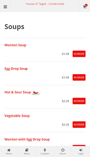 House of Taipei Huntersville Online Ordering Screenshot 1