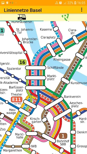 LineNetwork Basel Screenshot 1